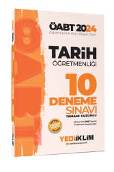 Yediiklim Yayınları 2024 ÖABT Tarih Öğretmenliği Tamamı Video Çözümlü 10 Deneme Sınavı - Yediiklim Yayınları