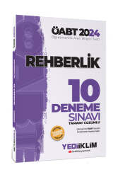 Yediiklim Yayınları 2024 ÖABT Rehberlik Öğretmenliği Tamamı Çözümlü 10 Deneme Sınavı - Yediiklim Yayınları