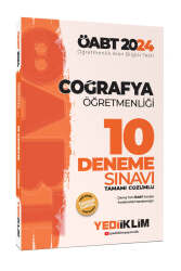 Yediiklim Yayınları 2024 ÖABT Coğrafya Öğretmenliği Tamamı Çözümlü 10 Deneme - Yediiklim Yayınları