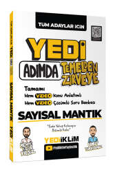 Yediiklim Yayınları Yedi Adımda Temelden Zirveye Sayısal Mantık Video Konu Anlatımlı Video Çözümlü Soru Bankası  - Yediiklim Yayınları