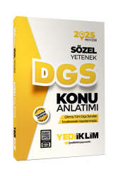 Yediiklim Yayınları 2025 DGS Sözel Yetenek Konu Anlatımı  - Yediiklim Yayınları