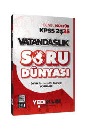 Yediiklim Yayınları 2025 KPSS Genel Kültür Vatandaşlık Soru Dünyası - Yediiklim Yayınları