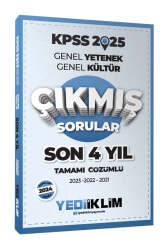 Yediiklim Yayınları 2025 KPSS GK-GY Son 4 Yıl Tamamı Çözümlü Çıkmış Sorular - Yediiklim Yayınları