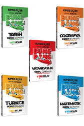 Yediiklim Yayınları 2025 KPSS GK-GY Tamamı Çözümlü Bumerang Soru Bankası Seti - Yediiklim Yayınları