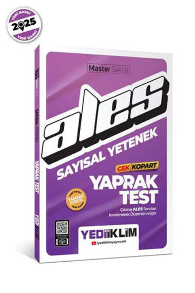 Yediiklim Yayınları 2025 ALES Sayısal Yetenek Çek Kopart Yaprak Test - 1