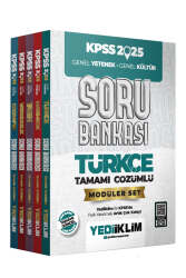 Yediiklim Yayınları 2025 KPSS Genel Yetenek Genel Kültür Tamamı Çözümlü Modüler Set Soru Bankası - Yediiklim Yayınları
