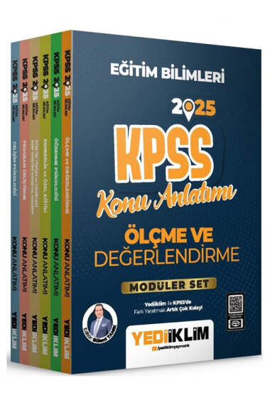 Yediiklim Yayınları 2025 KPSS Eğitim Bilimleri Konu Anlatımlı Modüler Set - 1