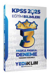Yediiklim Yayınları 2025 KPSS Eğitim Bilimleri Tamamı Çözümlü Fasikül Fasikül 3 Yıldız Deneme - Yediiklim Yayınları