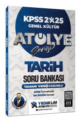 Yediiklim Yayınları 2025 KPSS Genel Kültür Atölye Serisi Tarih Tamamı Video Çözümlü Soru Bankası - Yediiklim Yayınları