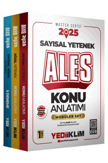 Yediiklim Yayınları 2025 ALES Konu Anlatımlı Modüler Set - 1