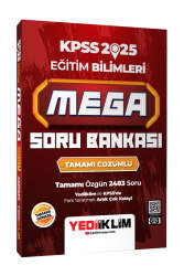 Yediiklim Yayınları 2025 KPSS Eğitim Bilimleri Mega Tamamı Çözümlü Soru Bankası - Yediiklim Yayınları