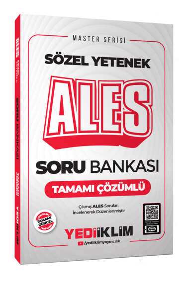 Yediiklim Yayınları 2025 ALES Sözel Yetenek Tamamı Çözümlü Soru Bankası - 1