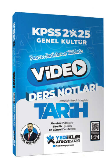 Yediiklim Yayınları 2025 KPSS Genel Kültür Atölye Tarih Video Ders Notları - 1