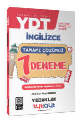 Yediiklim Yayınları YDT Optimal Practice Exams Tamamı Çözümlü 7 Deneme - Yediiklim Yayınları