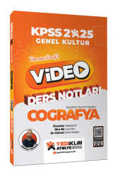 Yediiklim Yayınları 2025 KPSS Atölye Genel Kültür Coğrafya Video Ders Notları - Yediiklim Yayınları