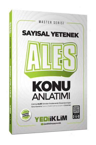 Yediiklim Yayınları 2025 ALES Sayısal Yetenek Konu Anlatımı - 1