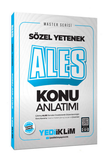 Yediiklim Yayınları 2025 ALES Sözel Yetenek Konu Anlatımı - 1