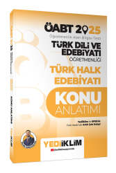 Yediiklim Yayınları 2025 ÖABT Türk Dili ve Edebiyatı Öğretmenliği Türk Halk Edebiyatı Konu Anlatımı  - Yediiklim Yayınları
