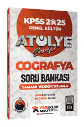 Yediiklim Yayınları 2025 KPSS Genel Kültür Atölye Serisi Coğrafya Tamamı Video Çözümlü Soru Bankası - Yediiklim Yayınları