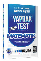 Yediiklim Yayınları 2025 KPSS Genel Yetenek Matematik Çek Kopart Yaprak Test - Yediiklim Yayınları