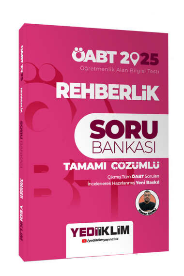 Yediiklim Yayınları 2025 ÖABT Rehberlik Tamamı Çözümlü Soru Bankası - 1