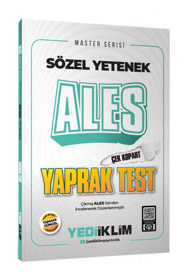 Yediiklim Yayınları 2025 ALES Sözel Yetenek Çek Kopart Yaprak Test - 1