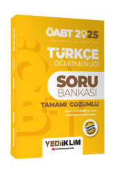 Yediiklim Yayınları 2025 ÖABT Türkçe Öğretmenliği Tamamı Çözümlü Soru Bankası - Yediiklim Yayınları