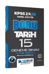 Yediiklim Yayınları 2025 Genel Kültür Börü Tarih Tamamı Çözümlü 15 Deneme Sınavı - Yediiklim Yayınları
