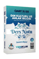 Yediiklim Yayınları 2025 ÖABT Din Kültürü ve Ahlak Bilgisi Ders Notları - Yediiklim Yayınları