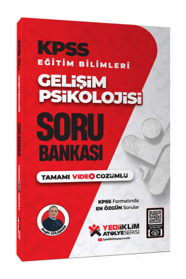 Yediiklim Yayınları KPSS Eğitim Bilimleri Gelişim Psikolojisi Tamamı Video Çözümlü Soru Bankası - 1