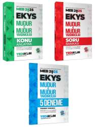 Yediiklim 2025 MEB EKYS Müdür ve Müdür Yardımcılığı Konu Soru ve Deneme Seti - Yediiklim Yayınları