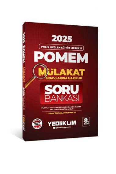 Yediiklim Yayınları 2025 POMEM Mülakat Sınavlarına Hazırlık Tamamı Özet Anlatımlı Soru Bankası (8. Baskı) - 1