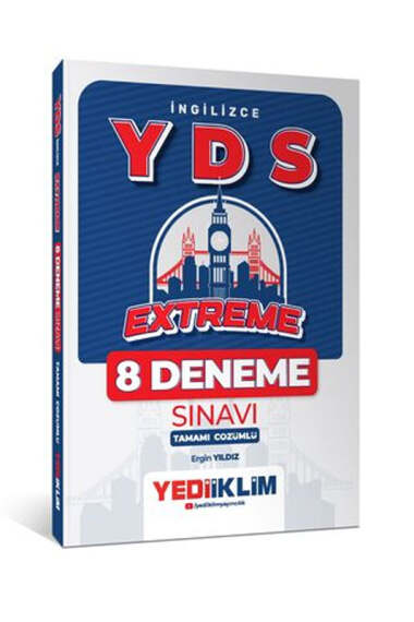 Yediiklim Yayınları YDS İngilizce Extreme Tamamı Çözümlü 8 Deneme Sınavı - 1