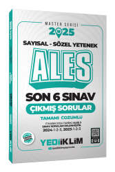 Yediiklim Yayınları 2025 ALES Master Serisi Sayısal - Sözel Yetenek Tamamı Çözümlü Son 6 Sınav Çıkmış Sorular (ALES 3 DAHİL) - Yediiklim Yayınları