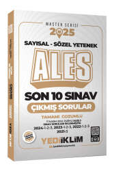 Yediiklim Yayınları 2025 ALES Master Serisi Sayısal - Sözel Yetenek Tamamı Çözümlü Son 10 Sınav Çıkmış Sorular (ALES 3 DAHİL) - Yediiklim Yayınları
