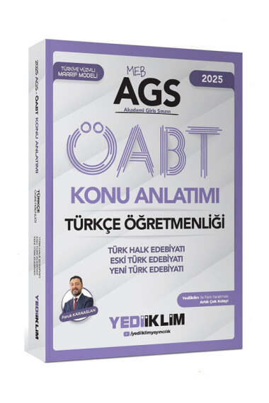 Yediiklim Yayınları 2025 MEB AGS ÖABT Türkçe Öğretmenliği Konu Anlatımı Türk Halk Edebiyatı Eski Türk Edebiyatı Yeni Türk Edebiyatı - 1