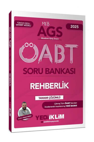 Yediiklim Yayınları 2025 MEB AGS ÖABT Rehberlik Tamamı Çözümlü Soru Bankası - 1