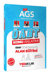 Yediiklim Yayınları 2025 MEB AGS ÖABT Sınıf Öğretmenliği Alan Eğitimi Konu Anlatımı - Yediiklim Yayınları