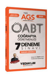 Yediiklim Yayınları 2025 MEB AGS ÖABT Coğrafya Öğretmenliği Tamamı Çözümlü 7 Deneme Sınavı - Yediiklim Yayınları