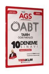 Yediiklim Yayınları 2025 MEB AGS ÖABT Tarih Öğretmenliği Tamamı Çözümlü 10 Deneme Sınavı - Yediiklim Yayınları