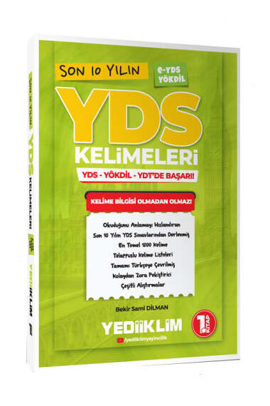 Yediiklim Yayınları Son 10 Yılın YDS Kelimeleri (1.Kitap) - 1