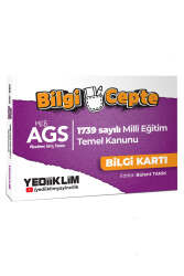 Yediiklim Yayınları MEB AGS Bilgi Cepte 1739 Sayılı Milli Eğitim Temel Kanunu Bilgi Kartı (Soru-Cevap) - Yediiklim Yayınları