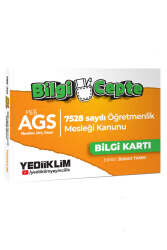 Yediiklim Yayınları MEB AGS Bilgi Cepte 7528 Sayılı Öğretmenlik Meslek Kanunu Bilgi Kartı (Soru-Cevap) - Yediiklim Yayınları