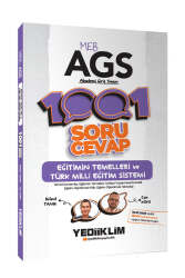 Yediiklim Yayınları MEB AGS Eğitimin Temelleri ve Türk Milli Eğitim Sistemi 1001 Soru Cevap - Yediiklim Yayınları