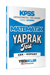 Yediiklim Yayınları 2026 KPSS Ortaöğretim-Önlisans Matematik Çek Kopart Yaprak Test - Yediiklim Yayınları