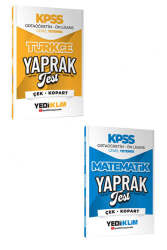 Yediiklim Yayınları 2026 KPSS Ortaöğretim-Önlisans Genel Yetenek Yaprak Test Seti (2 Kitap) - Yediiklim Yayınları