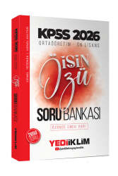 Yediiklim Yayınları 2026 KPSS Ortaöğretim-Önlisans İşin Özü Tek Kitap Soru Bankası (2850 soru) - Yediiklim Yayınları