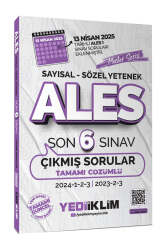 Yediiklim Yayınları 2026 ALES Master Serisi Sayısal - Sözel Yetenek Tamamı Çözümlü Son 6 Sınav Çıkmış Sorular (13 Nisan 2025 Ales-1 Ekli) - Yediiklim Yayınları