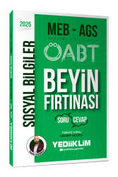 Yediiklim Yayınları 2025 MEB-AGS ÖABT Sosyal Bilgiler Öğretmenliği Beyin Fırtınası (Soru-Cevap) - Yediiklim Yayınları