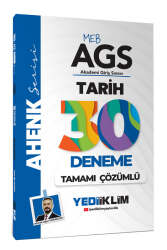 Yediiklim Yayınları 2025 MEB-AGS Ahenk Serisi Tarih Tamamı Çözümlü 30 Deneme - Yediiklim Yayınları